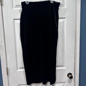 Vintage R&K Evening Black Velvet Skirt